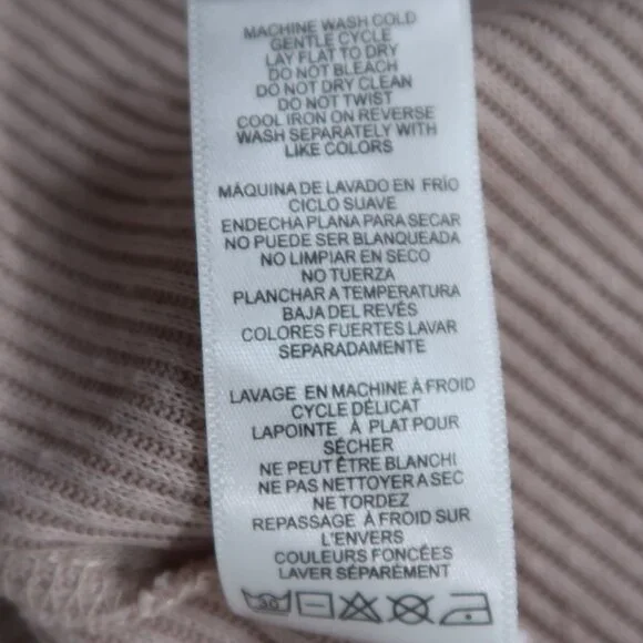 Simply Noelle Open Cardigan Womens Knit Sweater Baggy Relaxed Fit Pink L/XL - Picture 12 of 15